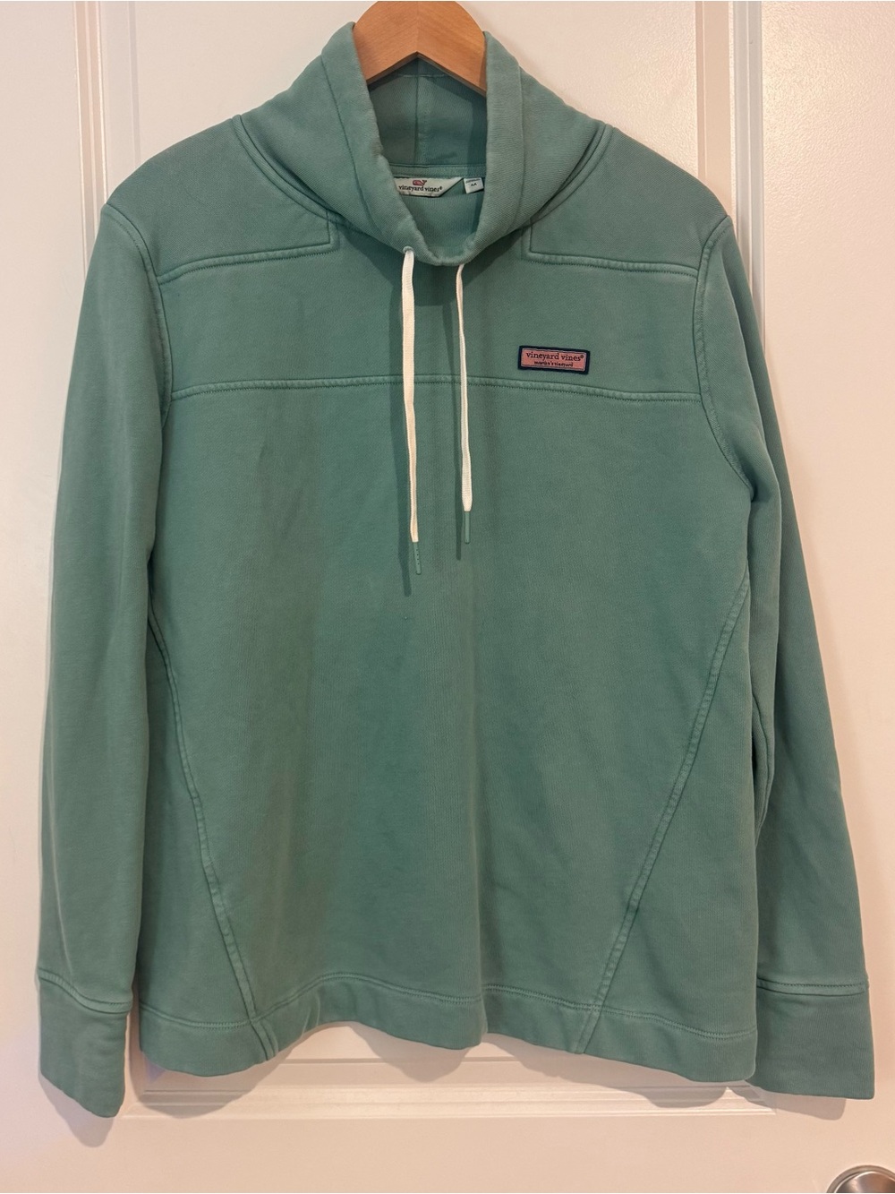 Vineyard Vines Teal Pullover Funnel Neck Hoodie